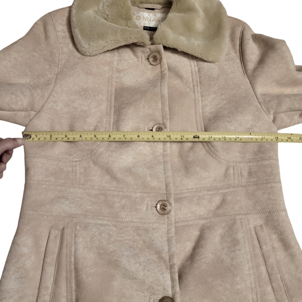 Nuage Penny Lane Long coat,Boho,faux suede fur shearling jacket,M - Picture 3 of 12